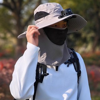 5세컨즈 태양열 USB 쿨러 선풍기 모자, 베이지, 태양열 USB 모자 선풍기