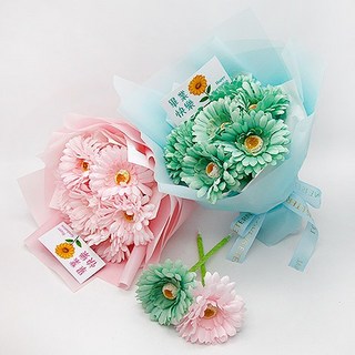 FlowerSP 畢業太陽花筆花束 畢業花束/祝福禮物/活動小物/畢業禮物/氣氛用品/原子筆/太陽花, 綠色,超商店到店外箱限制，最多4束, 1個