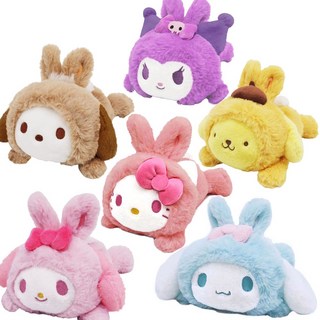 산리오 캐릭터즈 훈와리우사기 푹신토끼 인형 마이멜로디 쿠로미 시나모롤 폼폼푸린 인형, 5.폼폼푸린