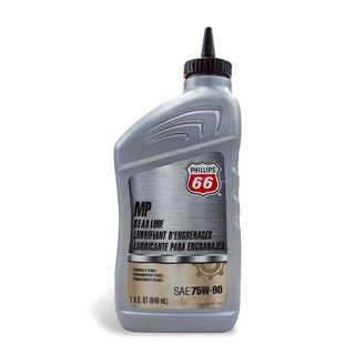 Phillips 66 MP齒輪油 SAE 75W-90 車用齒輪潤滑油 保護齒輪 降低噪音, 1個, MP 75W90 齒輪油