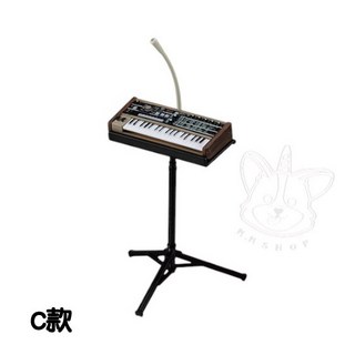 M.M小舖 BANDAI 轉蛋 扭蛋 KORG琴鍵樂器模型 電子琴 鋼琴 口風琴 樂器 模型 全4款, 1個, C款/類比建模鍵盤合成器1C402