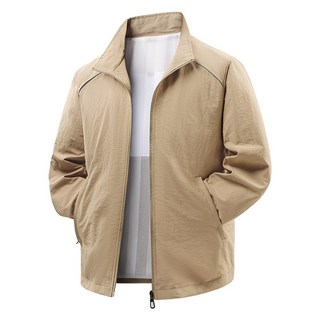 春季大尺碼立領風衣夾克 男女款速乾外套