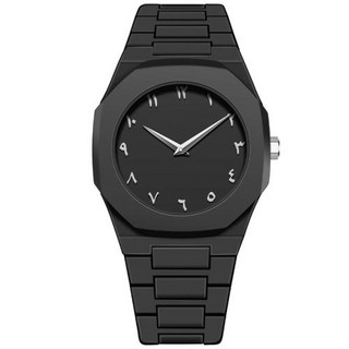 남성용 경량 플라스틱 밴드 케이스 풀 블랙 시계 클래식 심플 Reloj 쿼츠 손목시계 남성 로마 숫자 시계