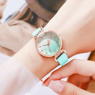 時尚女士鑽石鏡面手錶 輕奢韓版 女友禮物