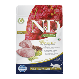 Farmina 法米納 貓用體重管理 蘆筍 藜麥無穀機能系列 300g, 1個, 羊肉