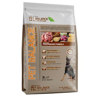 펫발란스 전연령 강아지 건식사료, 양+쌀, 10kg, 1개