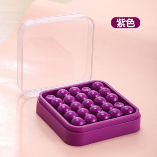 兒童桌遊E4C 迷你智慧拼球玩具 兒童邏輯思維訓練 早教啟蒙益智遊戲, 紫色（彩盒邊角微凹、商品完整）已折扣, 1個