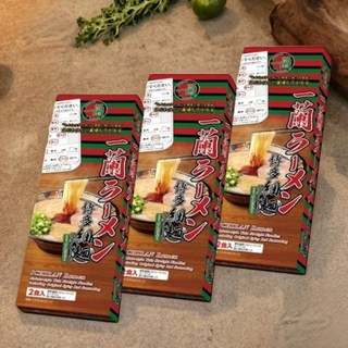 일본 이치란 돈코츠 라멘 밀키트 2식 x3팩 6인분 하카타 세면 키트 라면, 3박스