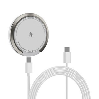 QTR 15W磁吸無線充電器 iPhone/安卓通用 Magsafe Qi 磁吸充電盤 BSMI認證, 1個, 3.0 UU磁吸無線充電盤, 懷特(白)