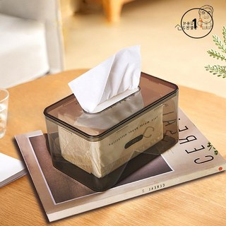 투명 티슈케이스 아크릴 사각형 휴지 각티슈 커버 홀더, 1개