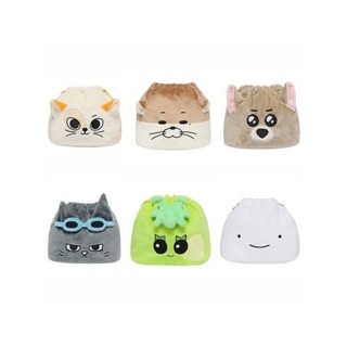 BOYNEXTDOOR束口袋毛絨玩偶掛袋 臺灣出貨 BBNEXDO門童公仔雜物收納袋, 1個, 小雪球束口袋,速發