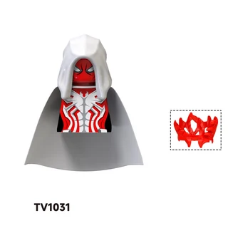 블라인드 박스 블록 TV6201 피규어 빅 고블린 스파이더맨 아이언맨 베놈 캡틴 호크 데드풀 아머 크리스마, 32 TV-1031