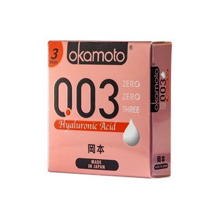 GOODFORIT 岡本003HA玻尿酸衛生套(3入) 極薄保濕 舒適貼合, 1個