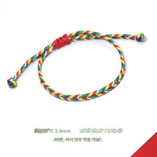 합격부적 삼재부적 오색실 우정, 1개, 5색 줄 A 5개