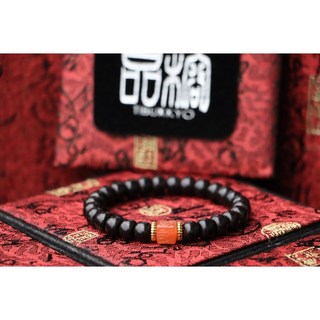 TIBUKKYO德榕藏品 椰蒂菩提子念珠 8x6mm桶珠 冰飄南紅瑪瑙福字雕刻隔珠 DIY串珠飾品手鏈手環佛珠