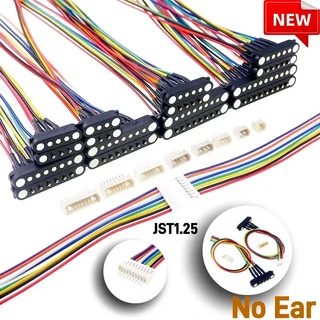 1/3/5 쌍 방수 DC 마그네틱 포고 핀 커넥터 2 3 4 5 6 7 8 9 극 2.54 MM Pogopin Male Contact Strip Degre, 04 2P, 01 5 Pairs, 06 Male Female JST 1.25