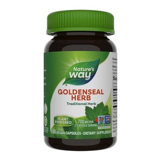 Natures Way 프리미엄 허브 골든씰 허브, 2개, 100정