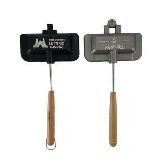 熱壓三明治烤架【露營殿】烤吐司夾 夾三明治 日本熱銷 露營廚房必備 烤盤 吐司 三明治 野餐 露營用品, 1個, 迷你三明治對半款烤盤