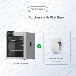 고온 환경용 3D 프린터 지원 Bambu Lab P1S 3D 프린터 P1S 콤보 3D AMS 밀폐형 본체 적합 16 색, 01 6개, 01 X1-Carbon White