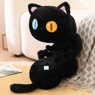 可愛異瞳貓貓蟲公仔抱枕毛絨可愛床上摟睡布娃娃兒童禮物抱枕腰靠墊腰枕靠枕靠腰枕多功能抱枕椅墊加厚坐墊屁墊, 異瞳貓貓蟲長抱枕,50cm