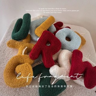 卡通毛絨英文字母掛飾兒童玩偶 小號爪機娃娃ABC字母毛絨玩具 台灣出貨, 1個, E,18cm帶掛繩（比手機大一點）