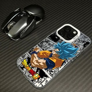 드래곤볼 아이폰 케이스 핸드폰 일본 손오공 DD드래곤볼 15 14 13 12 11 8 7 XS XR X 프로 맥스 플러스 컬러풀한 실버 백 폰