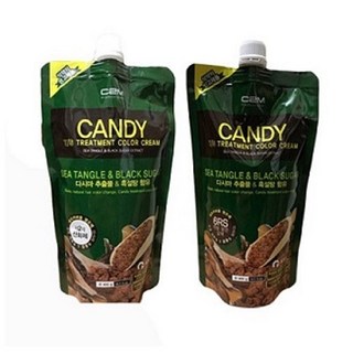 캔디 염색약 씨투엠 트리트먼트 칼라크림 다시마 추출물 흑설탕 함유, 05)7NS황갈색, 1개