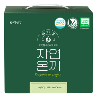 백진삼 자연온끼 프리미엄 유기농 생식 식사대용 선식, 1.12kg, 1박스