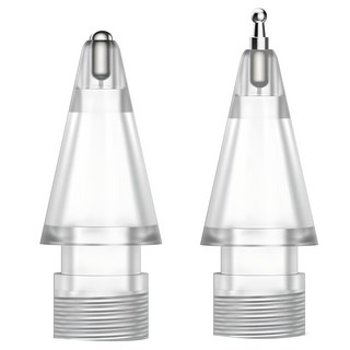 GOOSPERY Apple Pencil筆尖半永久金屬筆尖型+原子筆型組, 透明, 1套