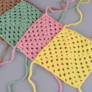 네모 뜨개 해먹 도마뱀 쉼터 놀이터 사육장 꾸미기 용품, 1개, 노랑