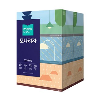 모나리자 천연펄프 미용티슈, 900매, 2박스