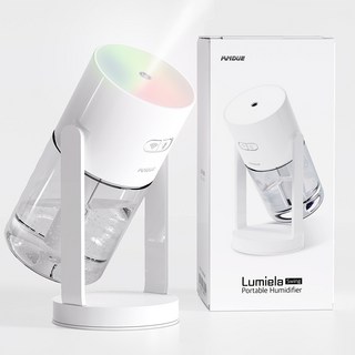 루미엘라 휴대용 미니 가습기 사무실 책상 탁상용 무드등 스윙, 화이트