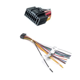 안드로이드 차량용 멀티미디어 플레이어용 범용 ISO 하네스 16 핀, 01 1piec, 1개