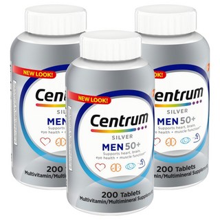 센트룸 실버 맨 50+ 멀티비타민, 200정, 3개