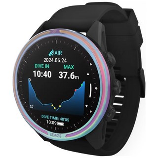 ATMOS MISSION 3 潛水電腦錶，精準數據追蹤，舒適配戴體驗，時尚外觀設計, 炫彩