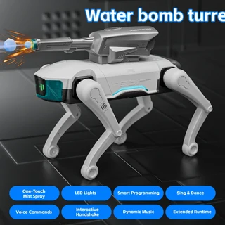 RC 로봇 원격 대화 지능형 Y16 음성 장난감 노래 새로운 선물 어린이 강아지 기계 AI 프로그래밍 춤추는 제어, Without turret 1B