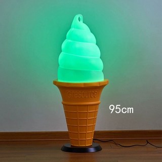 아이스크림 광고 모형 디저트 가게 소프트콘, 95 노란색과 흰색 컬러풀한 포함