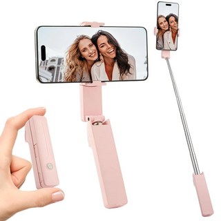 MQOUNY 휴대폰 삼각대 리모컨이 있는 휴대용 셀카봉 아이폰용 포켓 사이즈 콘텐츠 제작/블로그/비디오 녹화/라이브 스트림을 위한 홀더가 미니 여행용 컴팩트 폰 셀카봉 12, MQOUNY 휴대폰 삼각대, 리모컨이 있는 휴대용 셀카