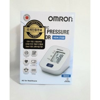 오므론 HEM-7120 혈압측정기 자동 전자 혈압계 팔뚝 국제인증 가정용 혈압 측정계, 1개