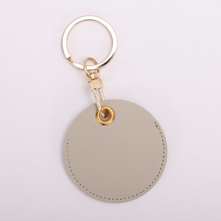 airtag 智能防丟定位器 安卓 ios 通用 FindMy認證 包包 鑰匙 寵物 老人 追蹤器, 專屬收納鑰匙圈-灰色, 1個