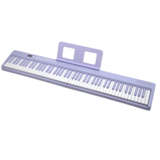 粉色88鍵電子琴，輕便型鍵盤樂器，初學者適用，多種音色節奏, 紫色, 1箱, DP-08