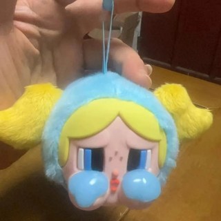 파워퍼프걸 크리비베이비 인형 가방 키링 세트 (핑크) - 귀여운 캐릭터 액세서리, 거품, 1개