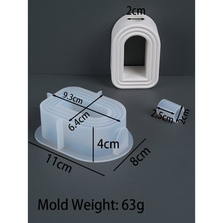 아치형 수경 꽃병 실리콘 몰드 문화 테스트 튜브 화분 석고 주조 금형 시멘트 수지 공예 홈 만들기, 1개, 6. arch