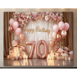 지구별 패브릭 포스터 팔순 칠순잔치 파티 부모님 생신 환갑 고희 산수 연회 기념 현수막, 풍선 디자인