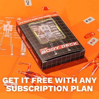亞馬遜有趣的人體解剖學透視撲克牌桌游Human Anatomy PIaying Cards人體切片器官骨骼紙牌, 1個, 人體切片撲克牌