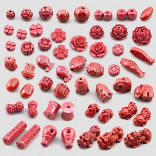 비즈톡 [JS-2-00]경면주사 제왕사90% 연꽃 네잎클로버 엽전 비휴 코끼리 옴자 비휴 펜던트 모음 1개