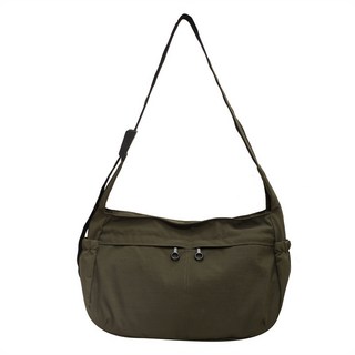 尼龍斜背包 防水 百搭休閒, 綠色