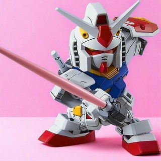 SDEX BB001 Q版 RX-78-2 GUNDAM 元祖高達 拼裝模型, 1個, 元祖SDEX(原色） 送三把武器