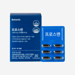 프로스맨 전립선 남성 건강 영양제, 1박스, 30정