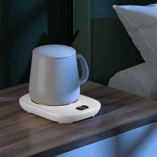 무선 USB 진공 머그 데스크탑 커피 3레벨 55 ° C 휴대용 스마트 히터 컵 빅, 01 CN, 03 White